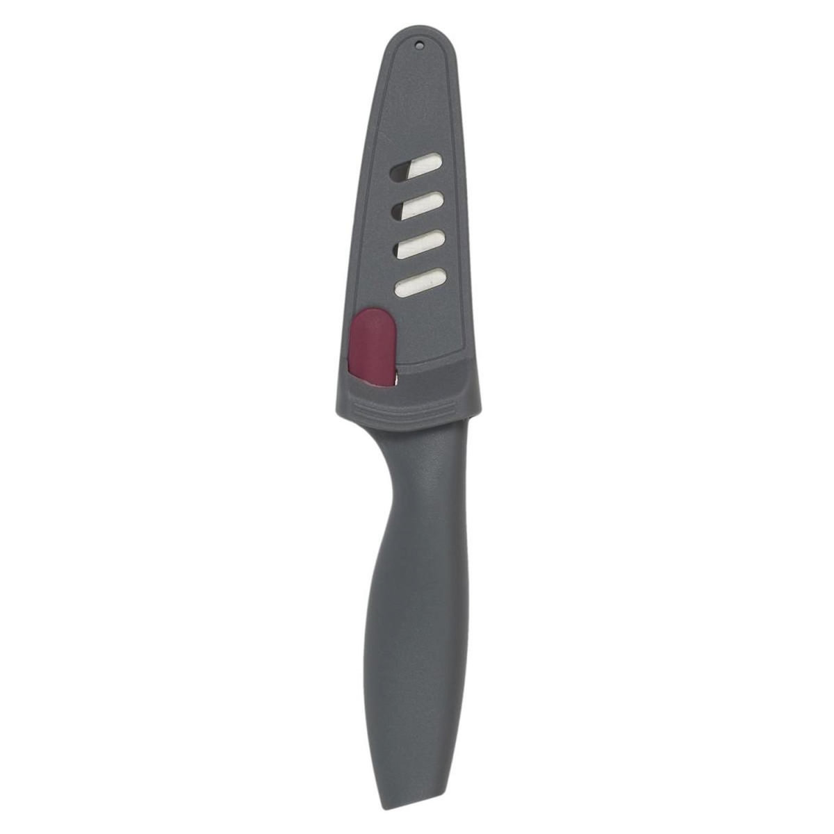 Paris Prix Couteau d'Office Inox  Aiguiseur  20cm Gris