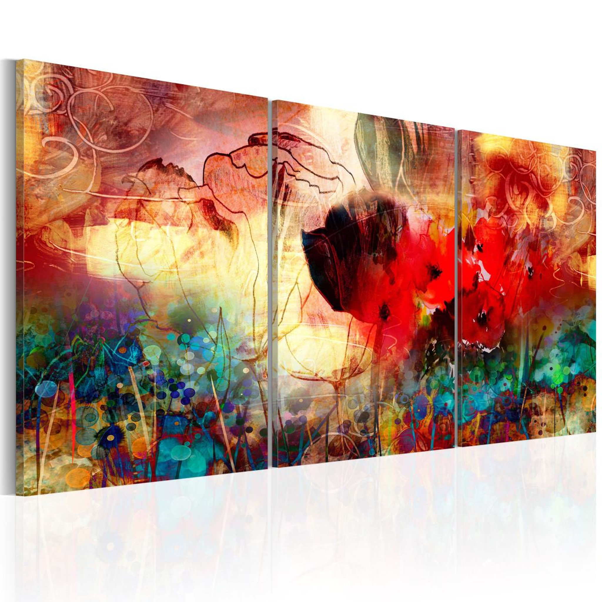 Paris Prix Tableau imprimé  garden of colours. Coloris disponibles : Multicolore