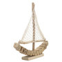 Voir la diapositive 2 : Paris Prix Bateau Voilier Déco en Bois  Tanoak  45cm Naturel