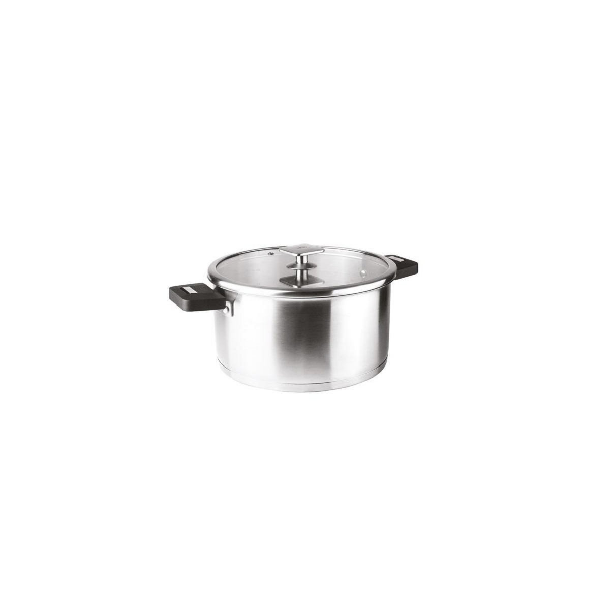 Lacor Set 3 casseroles inox 16 / 18 / 20 cm + poignée - 56610