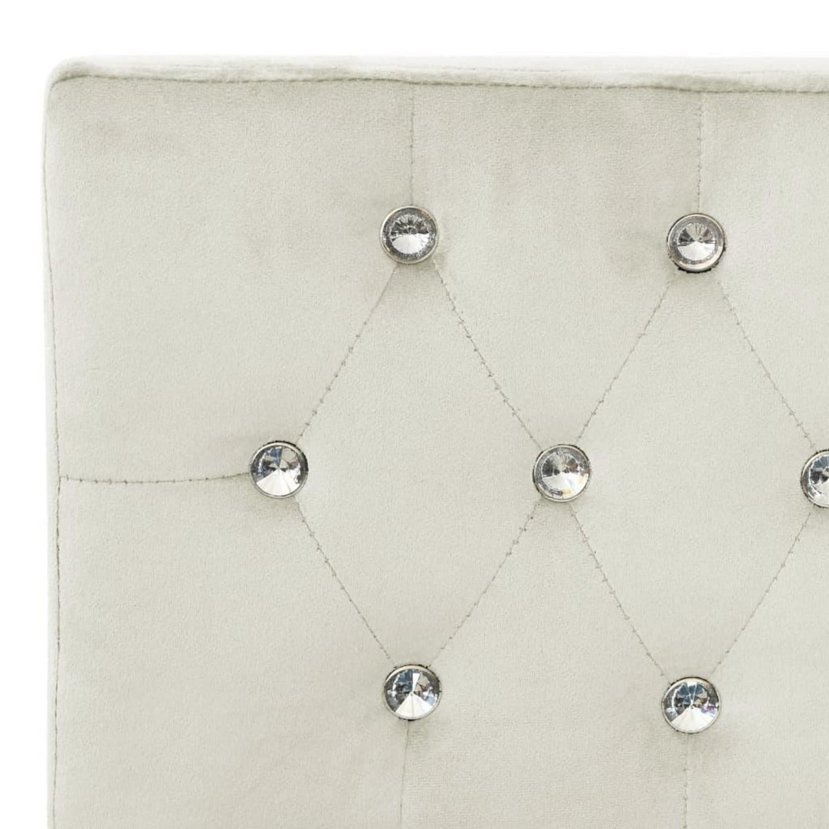 VIDAXL Banc 110 cm Blanc creme Velours