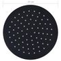 Voir la diapositive 6 : VIDAXL Pomme de douche pluie Acier inoxydable 20 cm Ronde Noir