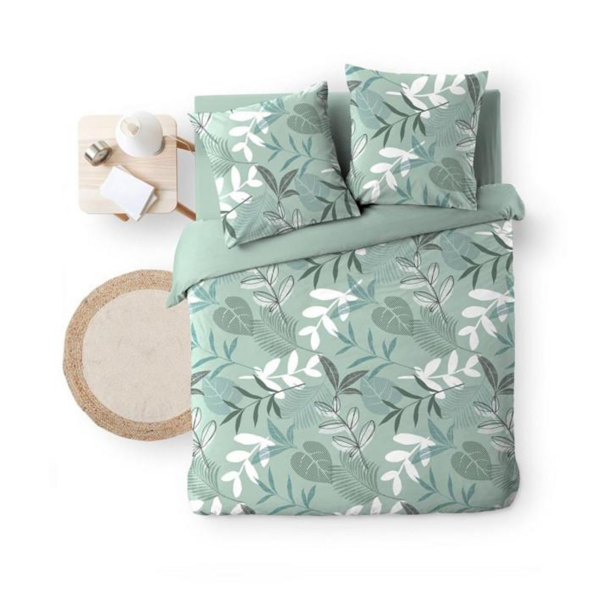 Paris Prix Parure de Lit 3 Pièces  Kimberly  240x220cm Sauge