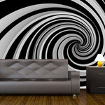 Paris Prix Papier Peint II  Black & White Swirl. Coloris disponibles : Multicolore