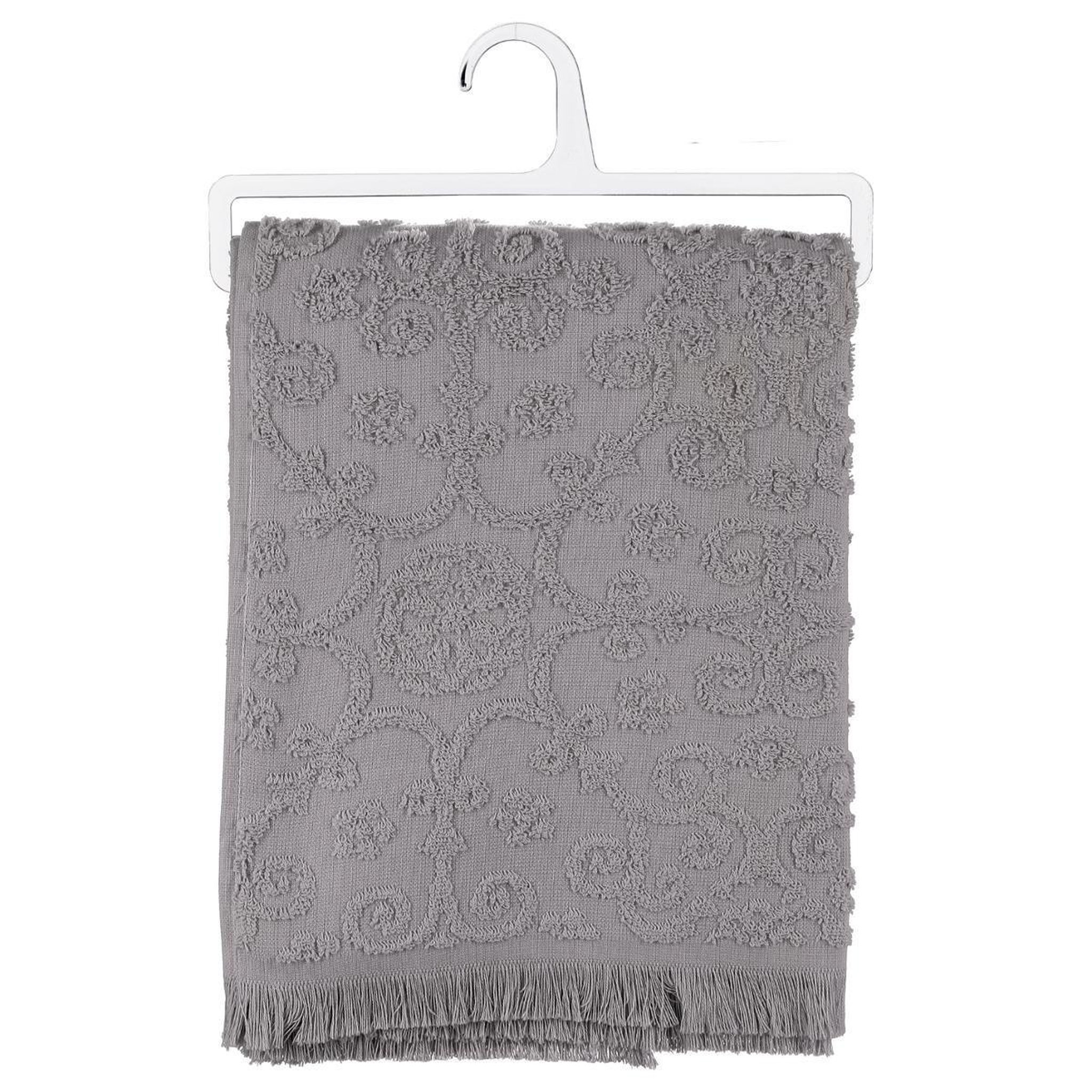 Voir la diapositive 2 : FIVE Drap de douche  esprit de campagne  70x130cm gris