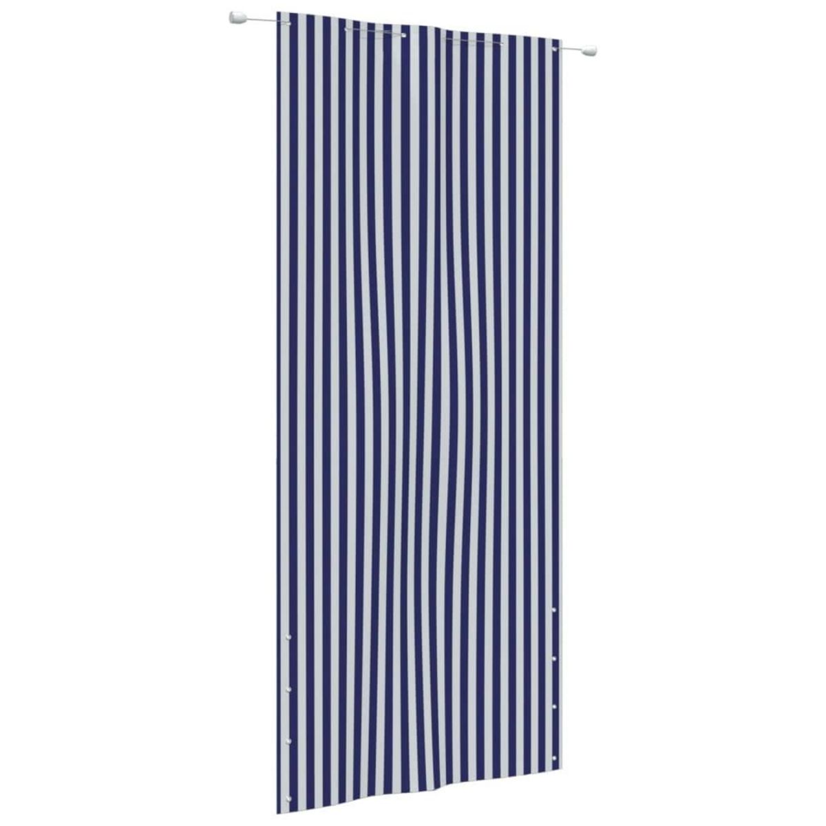 VIDAXL Ecran de balcon Bleu et blanc 120x240 cm Tissu Oxford