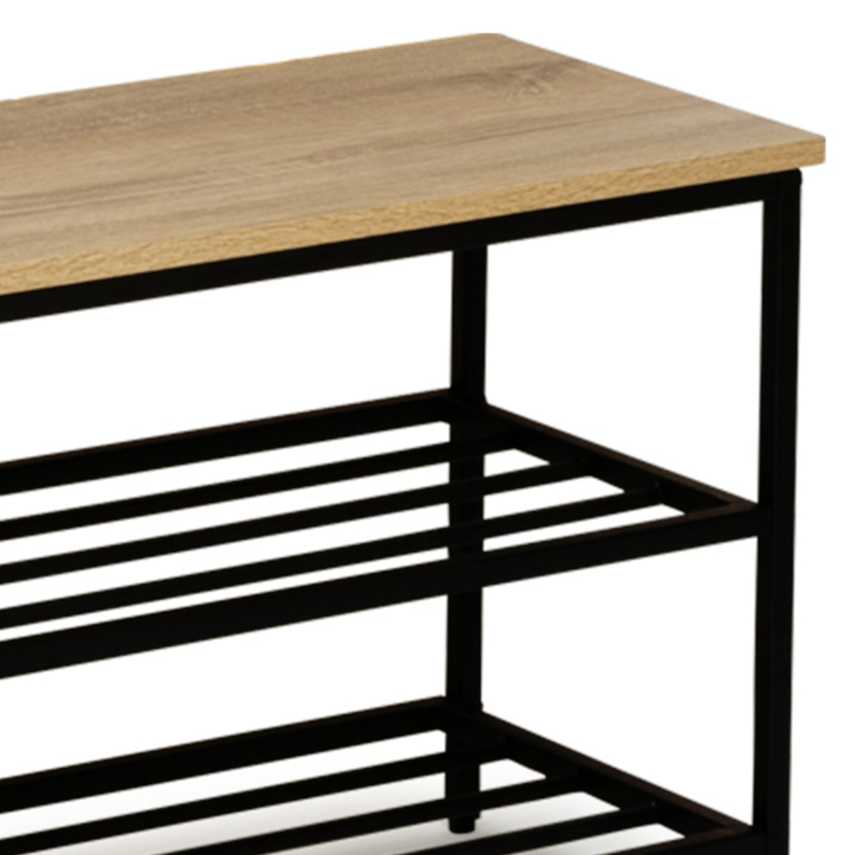 ID MARKET Banc d'entrée chaussures DETROIT design industriel