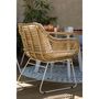 Voir la diapositive 3 : JARDILINE Lot de 2 fauteuils de jardin - Résine tressée/Acier - Imitation rotin - PEMBA