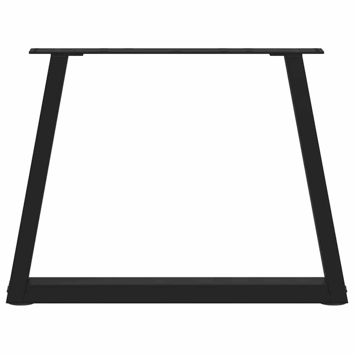 VIDAXL Pieds de table a manger forme V 2 pcs noir 50x(42-43,3)cm acier