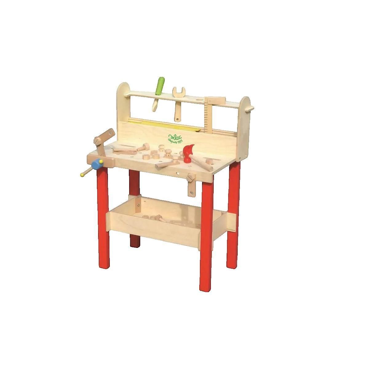 Vilac Jouet bricolage Vila établi en bois naturel