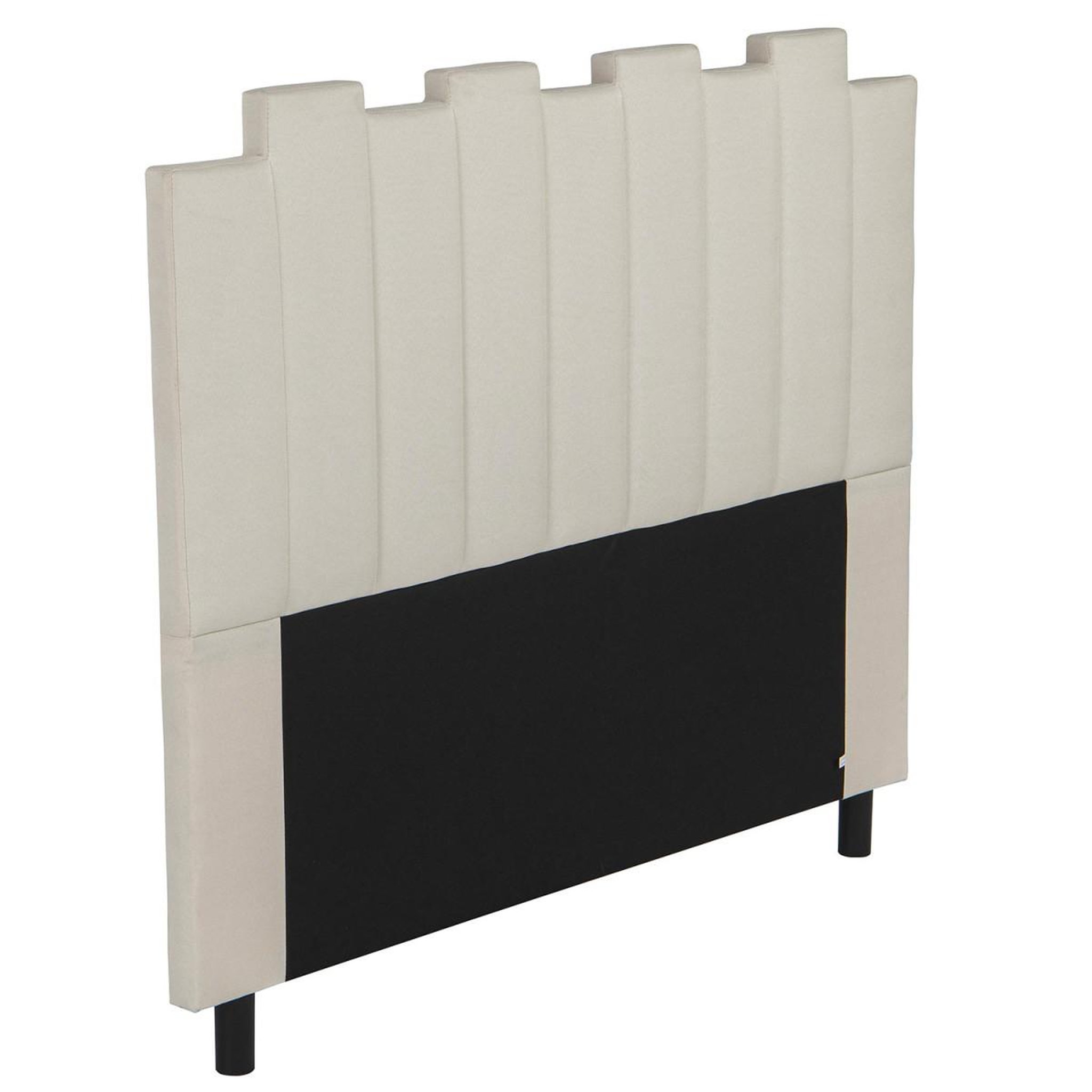 Voir la diapositive 3 : Paris Prix Tête de lit en tissu design  kenty  140cm beige