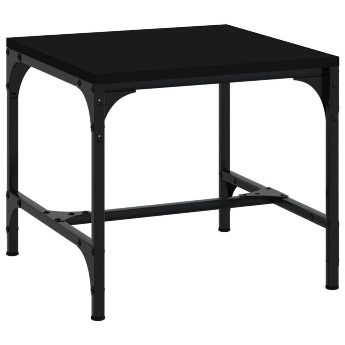 VIDAXL Table basse Noir 50x50x35 cm Bois d'ingenierie