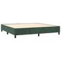 Voir la diapositive 5 : VIDAXL Sommier a lattes de lit matelas et LED Vert fonce 200x200 cm