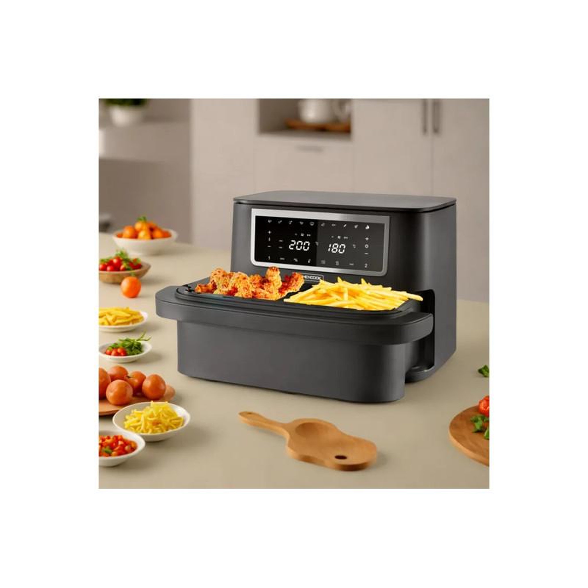 Voir la diapositive 3 : Kitchen cook Friteuse sans huile Kitchen Cook AIRMEDW 10L