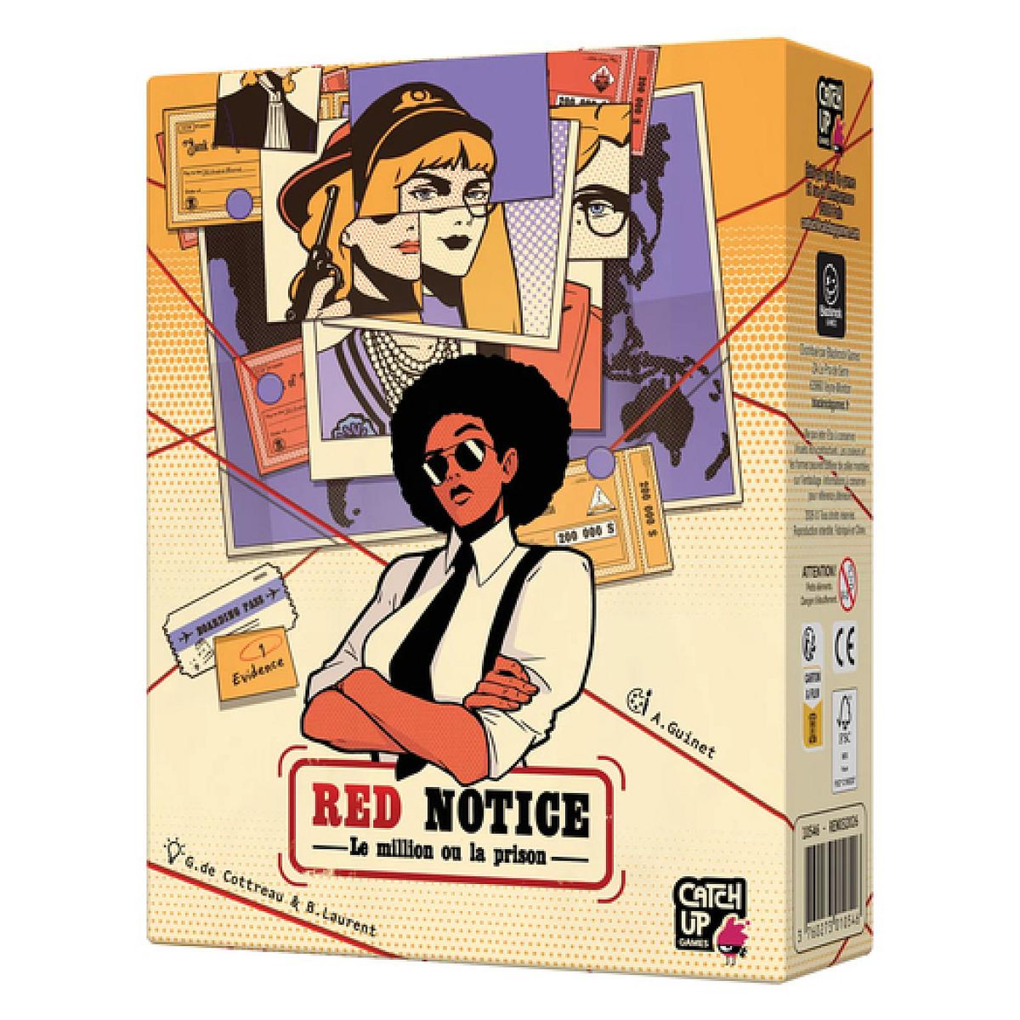 Voir la diapositive 2 : Catch Up Games Red Notice - Jeu de bluff pour 2 joueurs