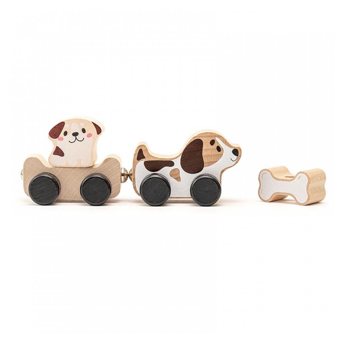 CUBIKA Clever Puppies chien en bois