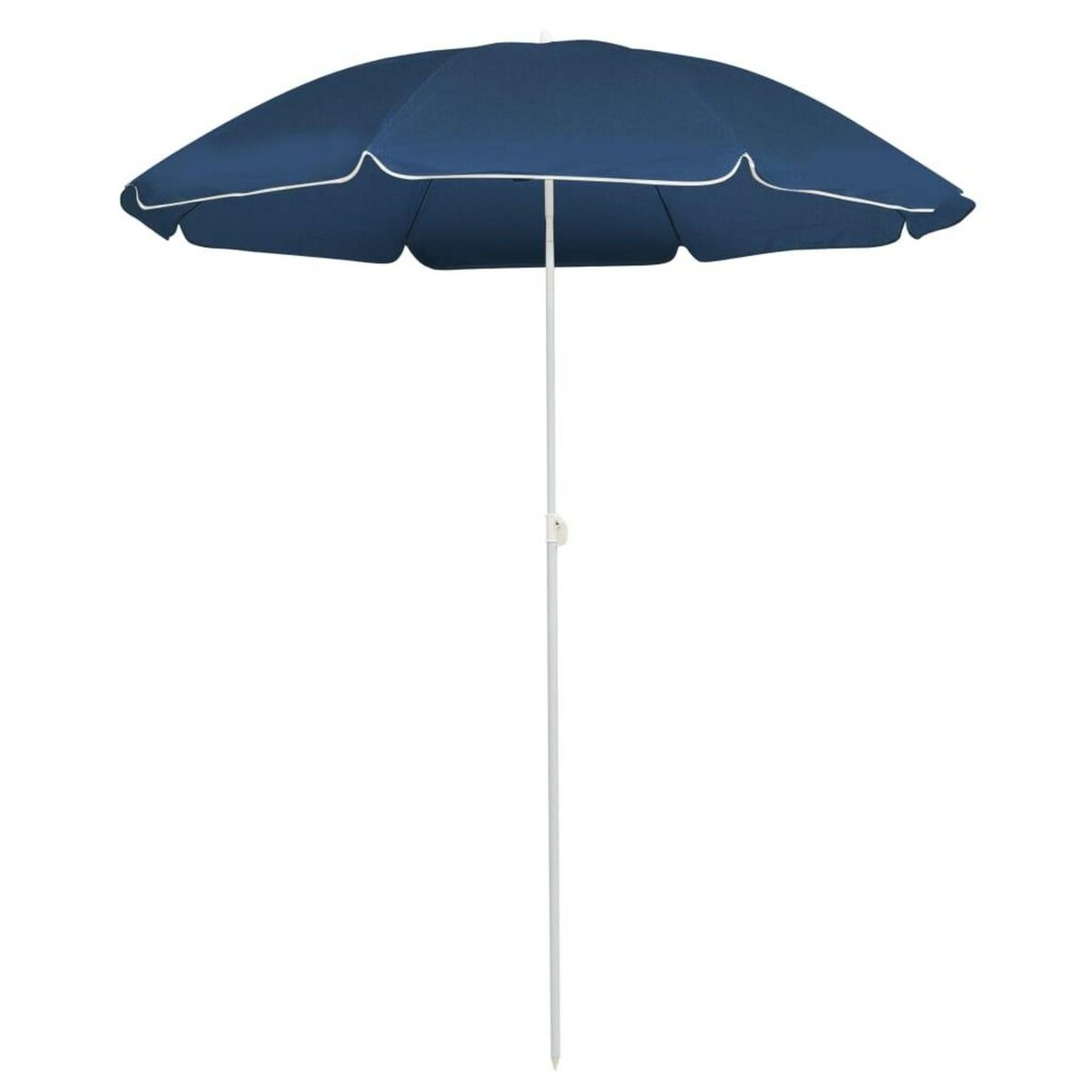 VIDAXL Parasol d'exterieur avec mat en acier Bleu 180 cm
