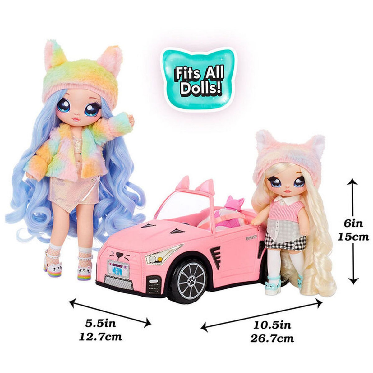 MGA Décapotable pelucheuse et douce Na Na Na Surprise