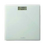 NEDIS Pèse-personne Nedis Blanc extra-plat en verre trempé