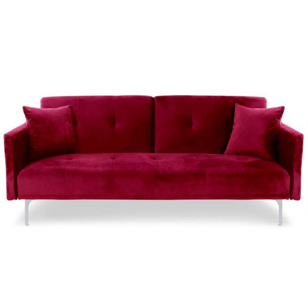 Paris Prix Canapé Convertible 3 Places  Lacla  191cm Rouge
