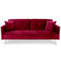 Voir la diapositive 2 : Paris Prix Canapé Convertible 3 Places  Lacla  191cm Rouge