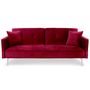 Voir la diapositive 2 : Paris Prix Canapé Convertible 3 Places  Lacla  191cm Rouge