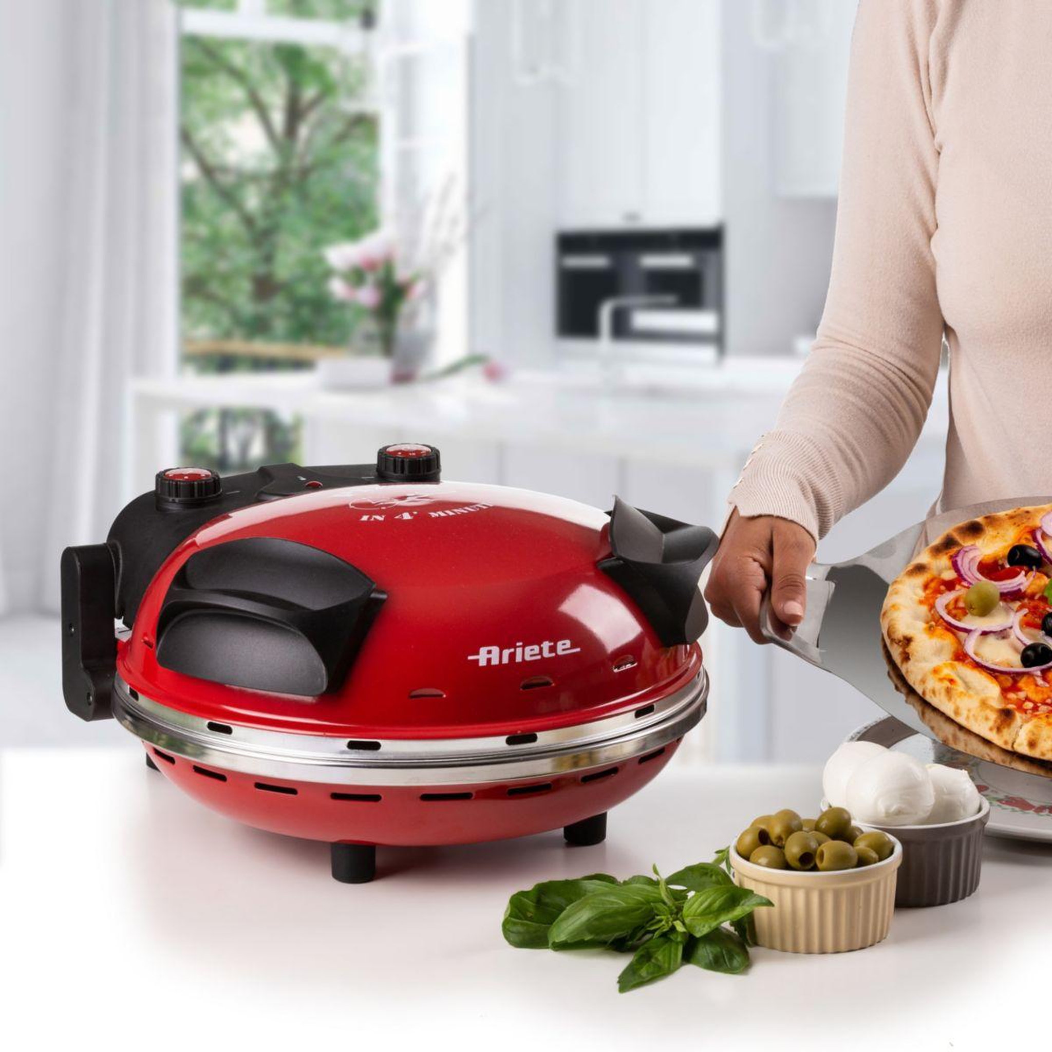 Voir la diapositive 3 : ARIETE Four à pizza électrique Da Gennaro 909ROUGE