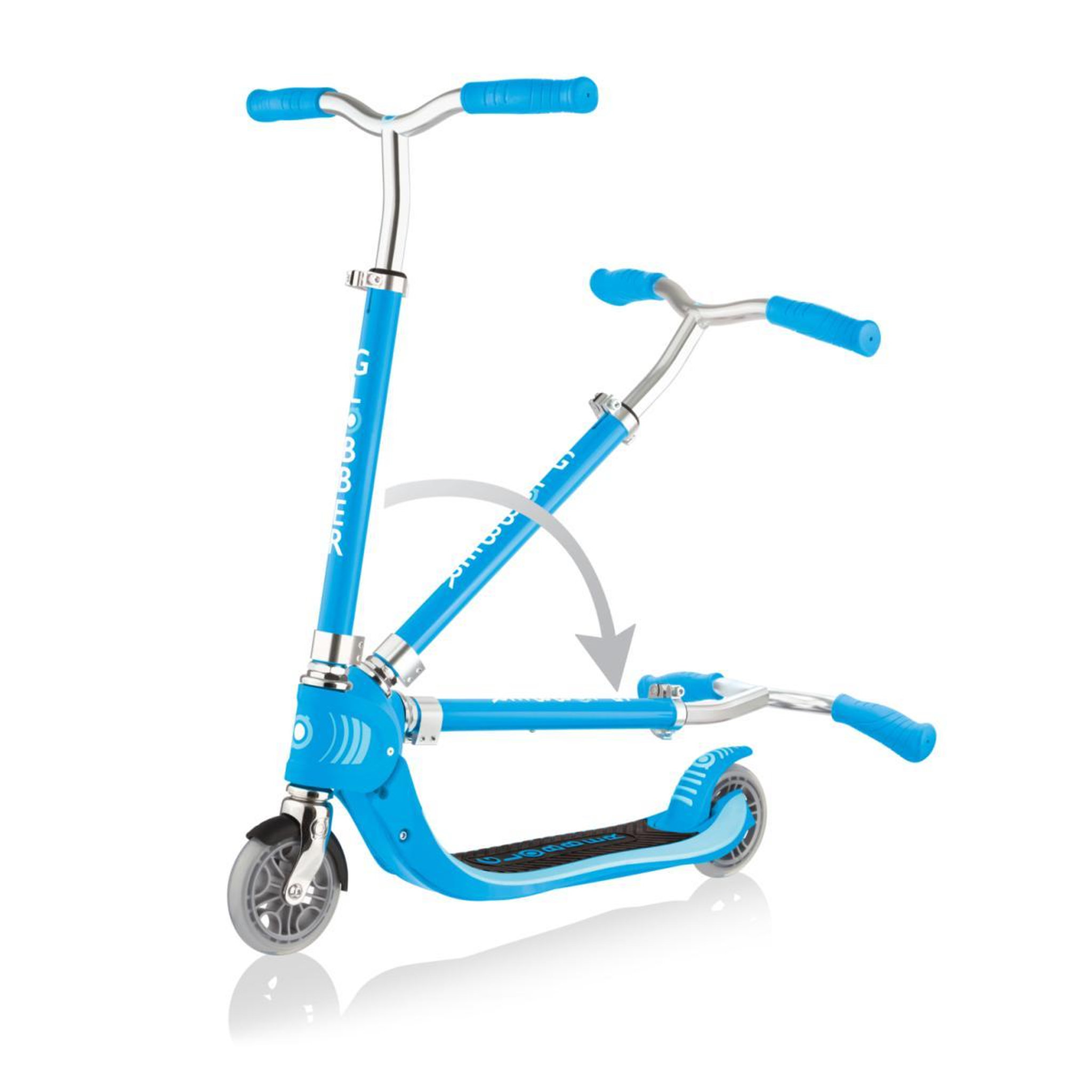 Voir la diapositive 4 : Globber Flow 125 Foldable V2 Bleu Ciel / Pastel Bleu