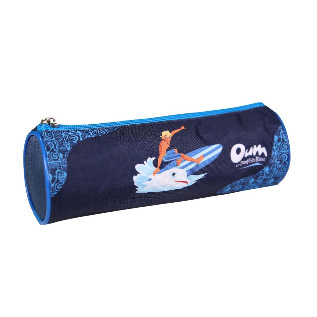Bagtrotter BAGTROTTER Trousse scolaire ronde Oum Le Dauphin Bleu