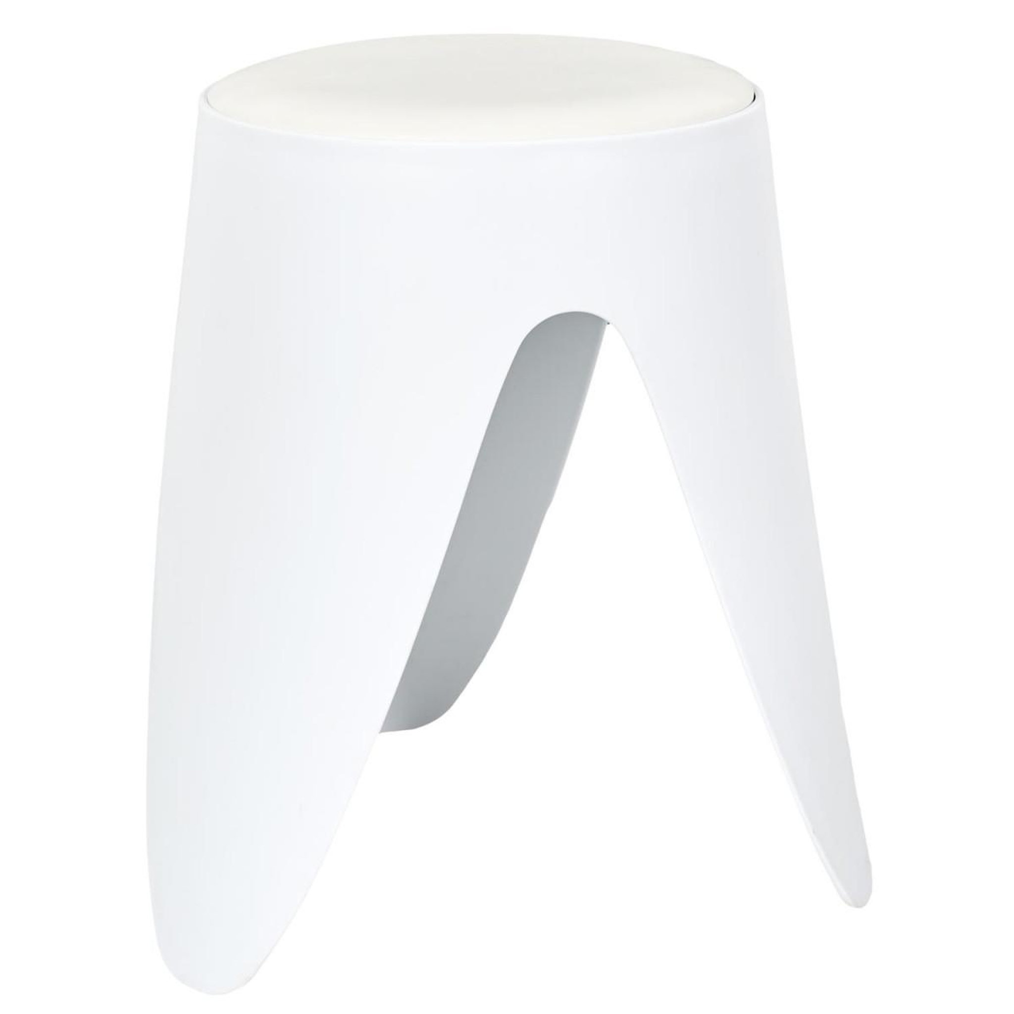 Voir la diapositive 3 : The Home Deco Factory Lot de 6 tabourets empilables  eve  46cm blanc