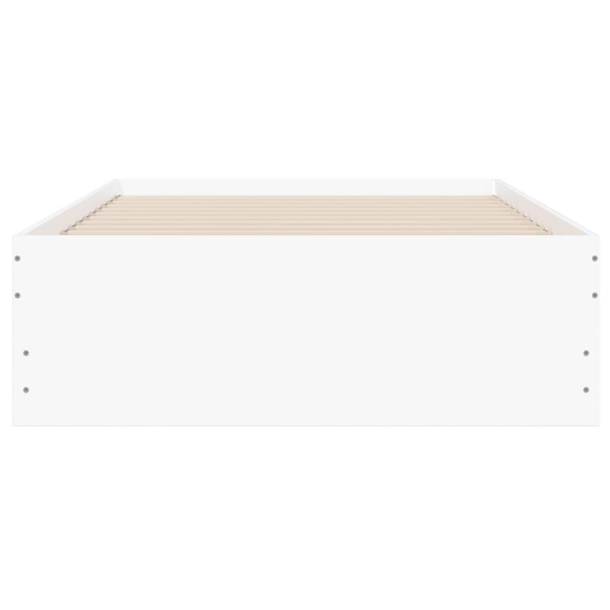Voir la diapositive 5 : VIDAXL Cadre de lit avec tiroirs sans matelas blanc 75x190 cm