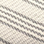 Voir la diapositive 6 : VIDAXL Couverture coton a rayures 125x150 cm Gris et Blanc