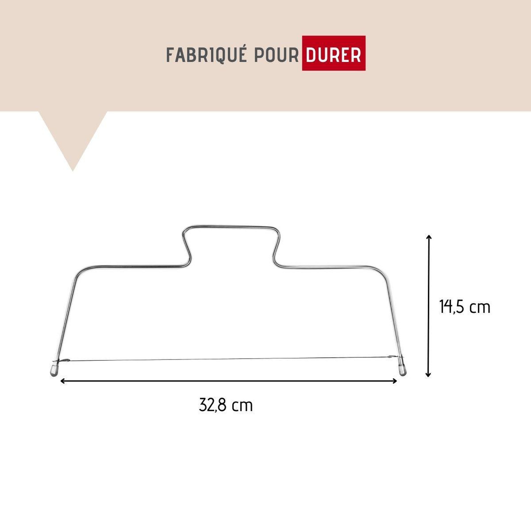 Voir la diapositive 3 : FM PROFESSIONAL Trancheur à gâteau avec deux fils de rechange fm professional pâtisserie