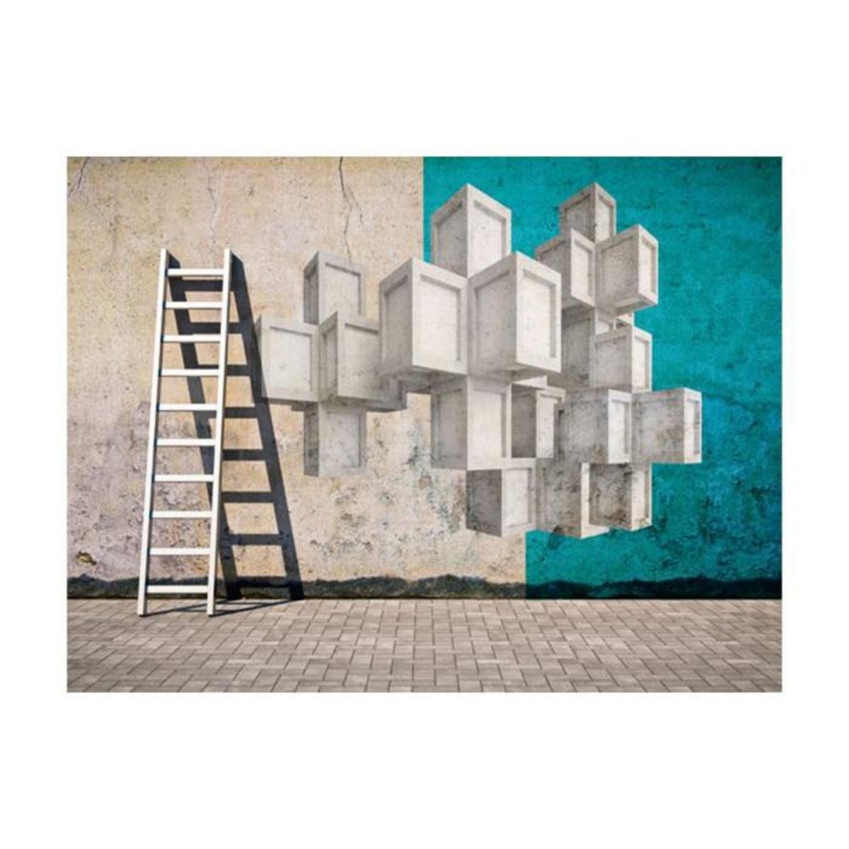 Paris Prix Papier Peint  Street Art : Illusion D'optique