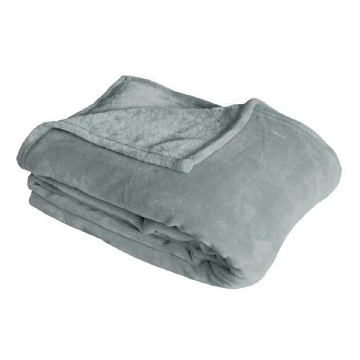 Paris Prix Plaid Polaire XL Uni  Coral Fleece  180x220cm Gris Clair