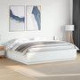 Voir la diapositive 1 : VIDAXL Cadre de lit sans matelas blanc 180x200 cm