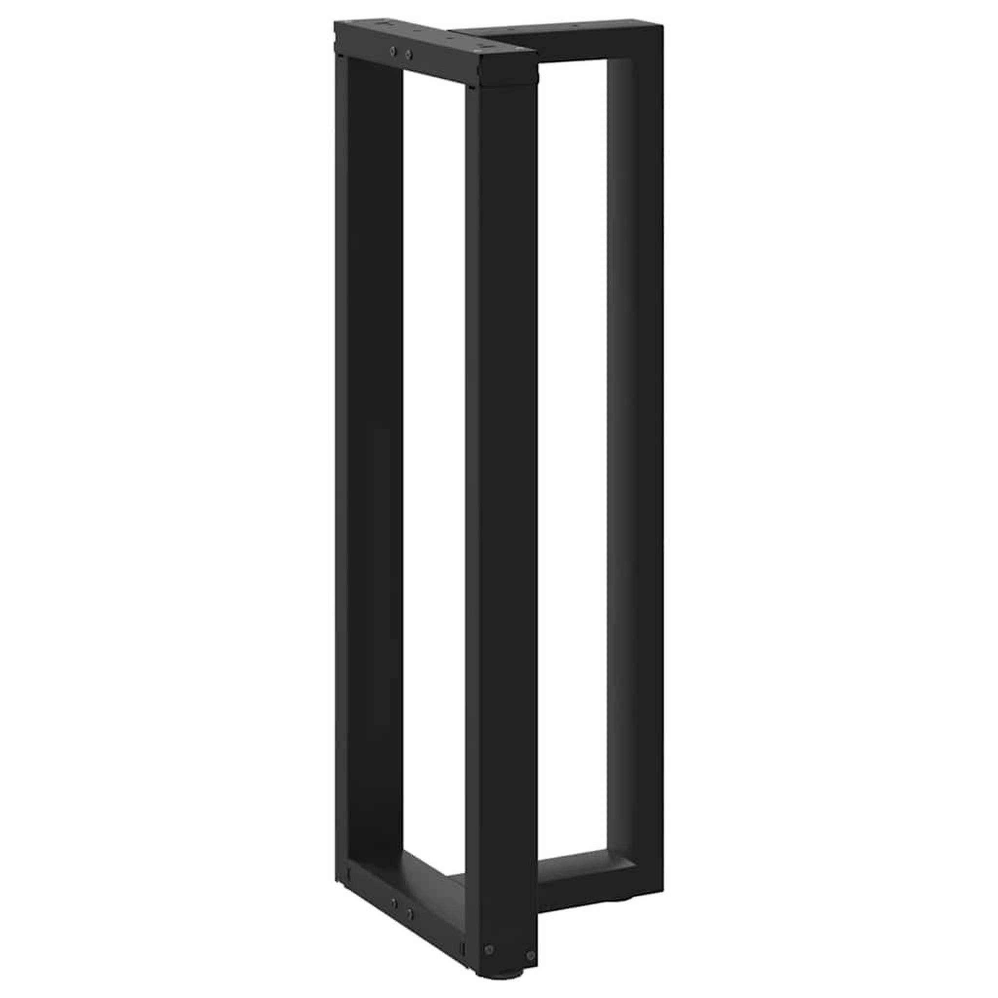 Voir la diapositive 4 : VIDAXL Pieds de table de bar forme de T 2 pcs noir 40x35x(110-111) cm