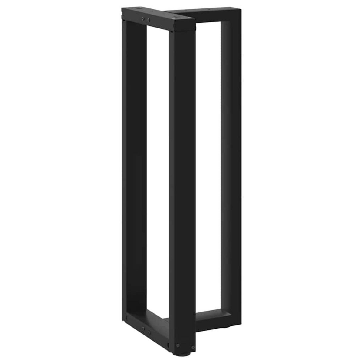 VIDAXL Pieds de table de bar forme de T 2 pcs noir 40x35x(110-111) cm