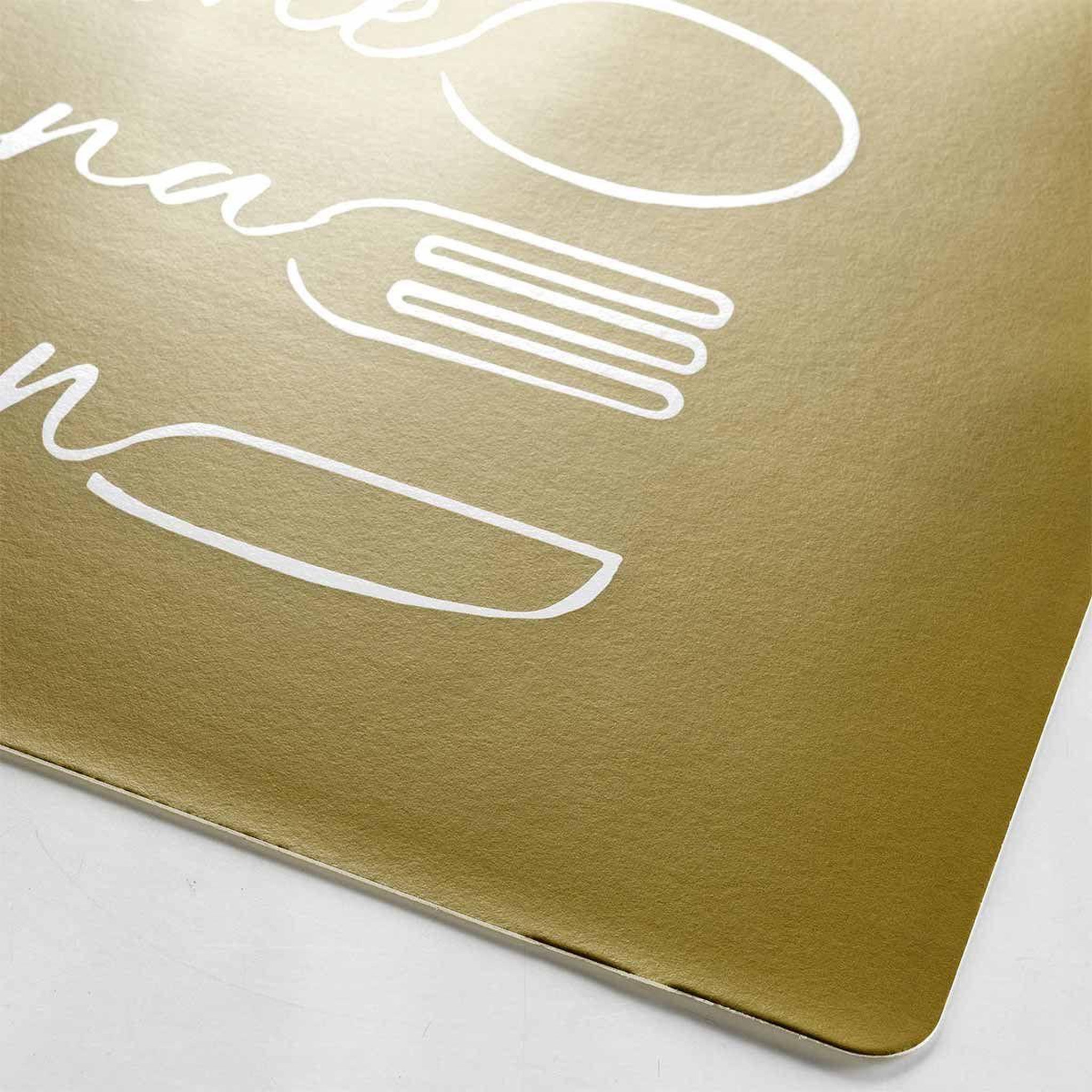 Voir la diapositive 2 : Douceur d'Intérieur Set de table imprimé  cuisina  28x43cm or