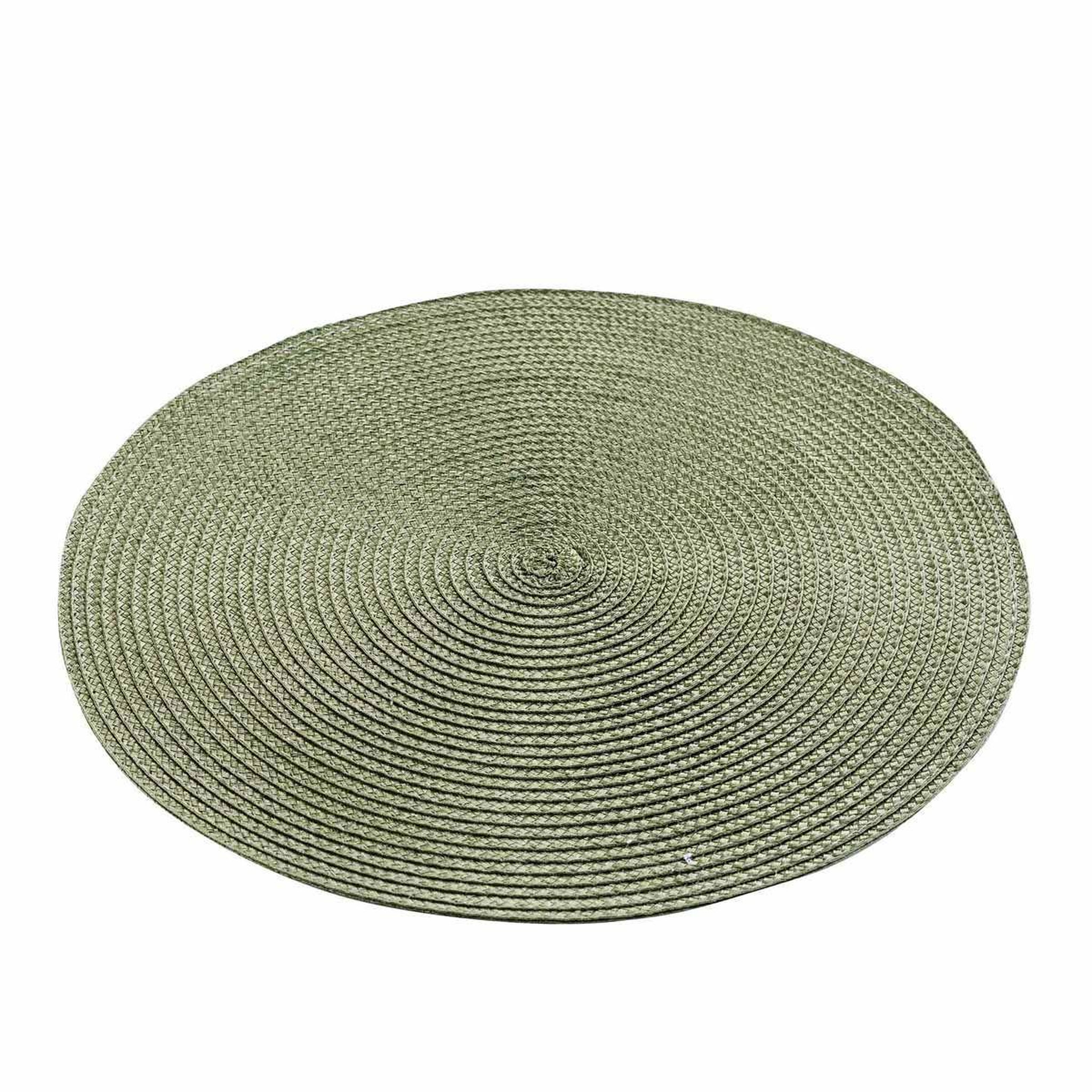 Douceur d'Intérieur Set de table uni  zebulon  35cm vert kaki