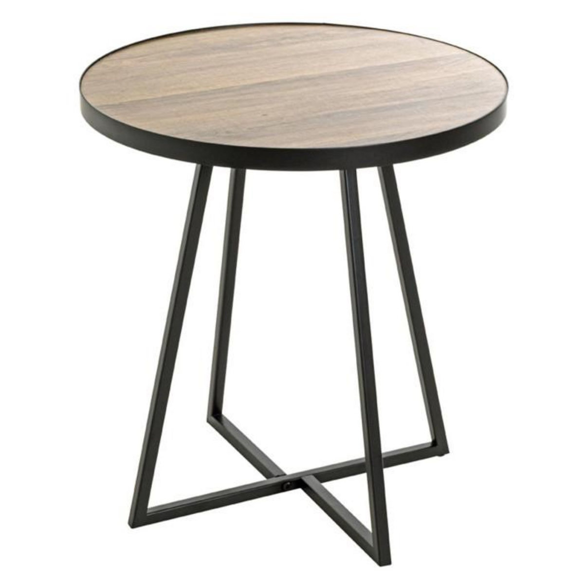Paris Prix Table d'Appoint Design  Doliba  52cm Noir & Chêne