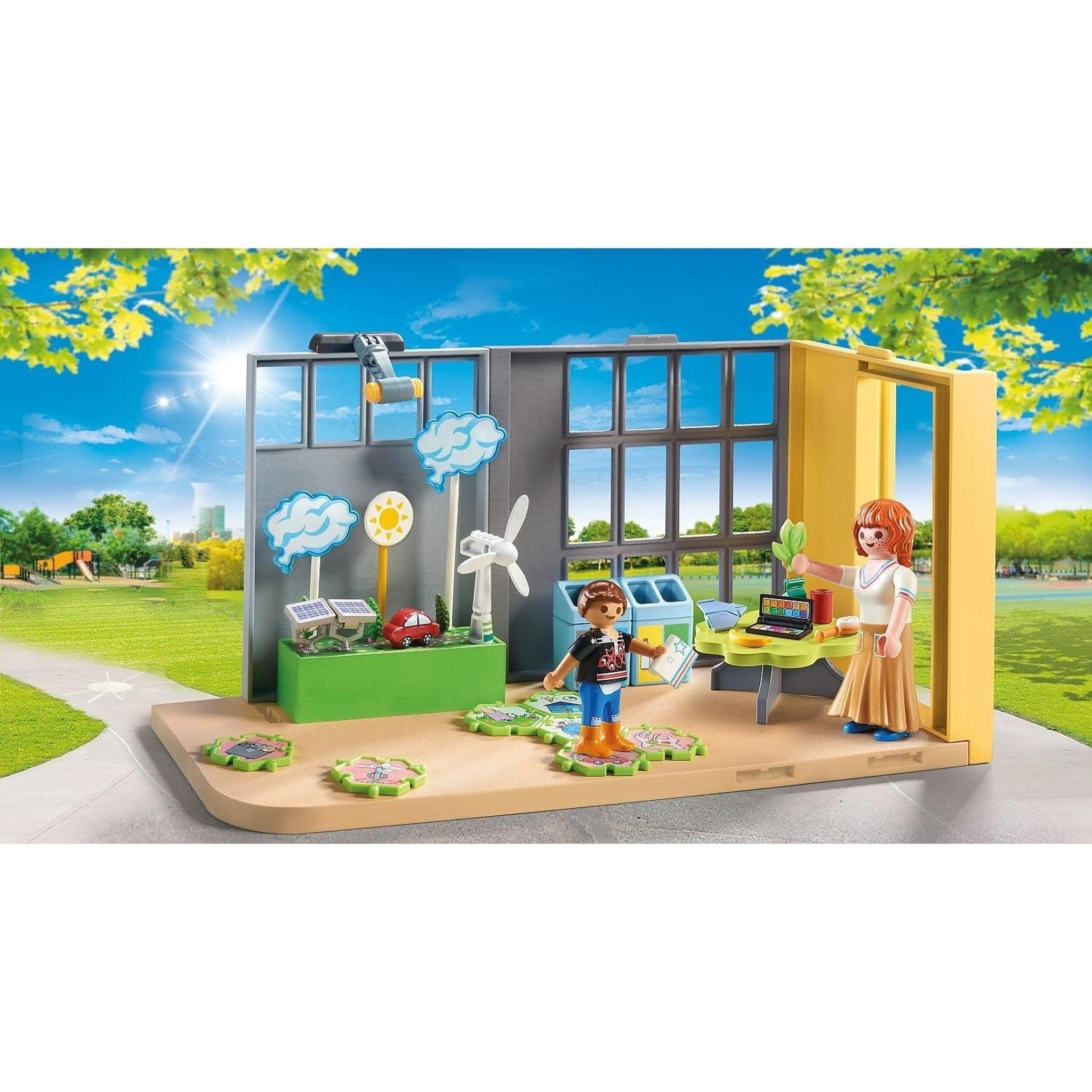 Voir la diapositive 2 : PLAYMOBIL City Life - Classe éducative sur l'écologie