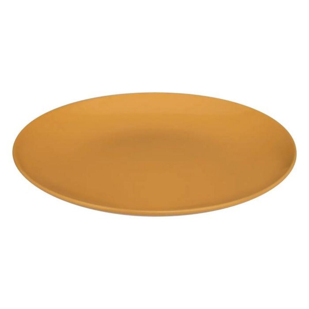SECRET DE GOURMET Lot de 6 Assiettes Plates  Colorama  26cm Jaune