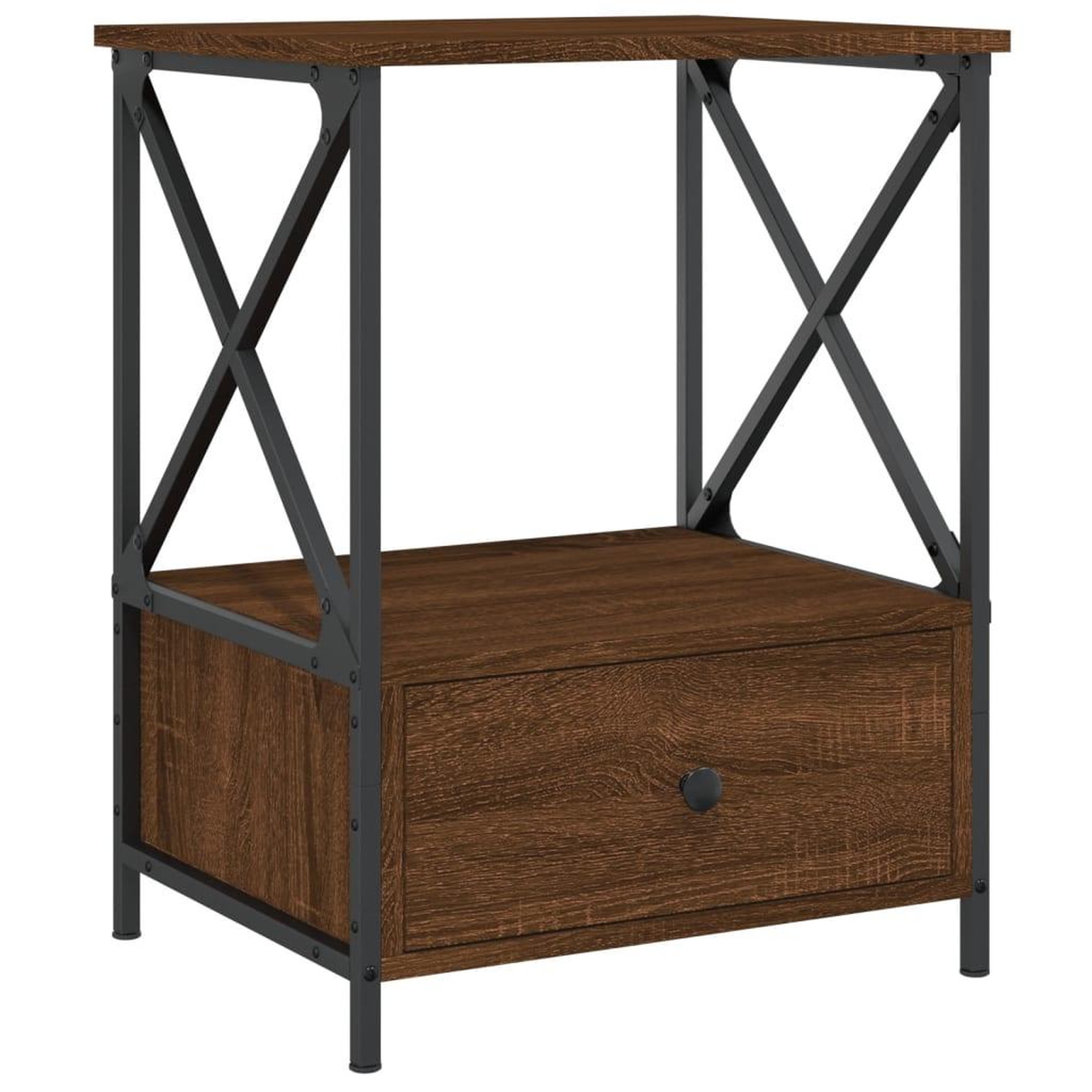 Voir la diapositive 5 : VIDAXL Tables de chevet 2 pcs chene marron 50x41x65 cm bois ingenierie