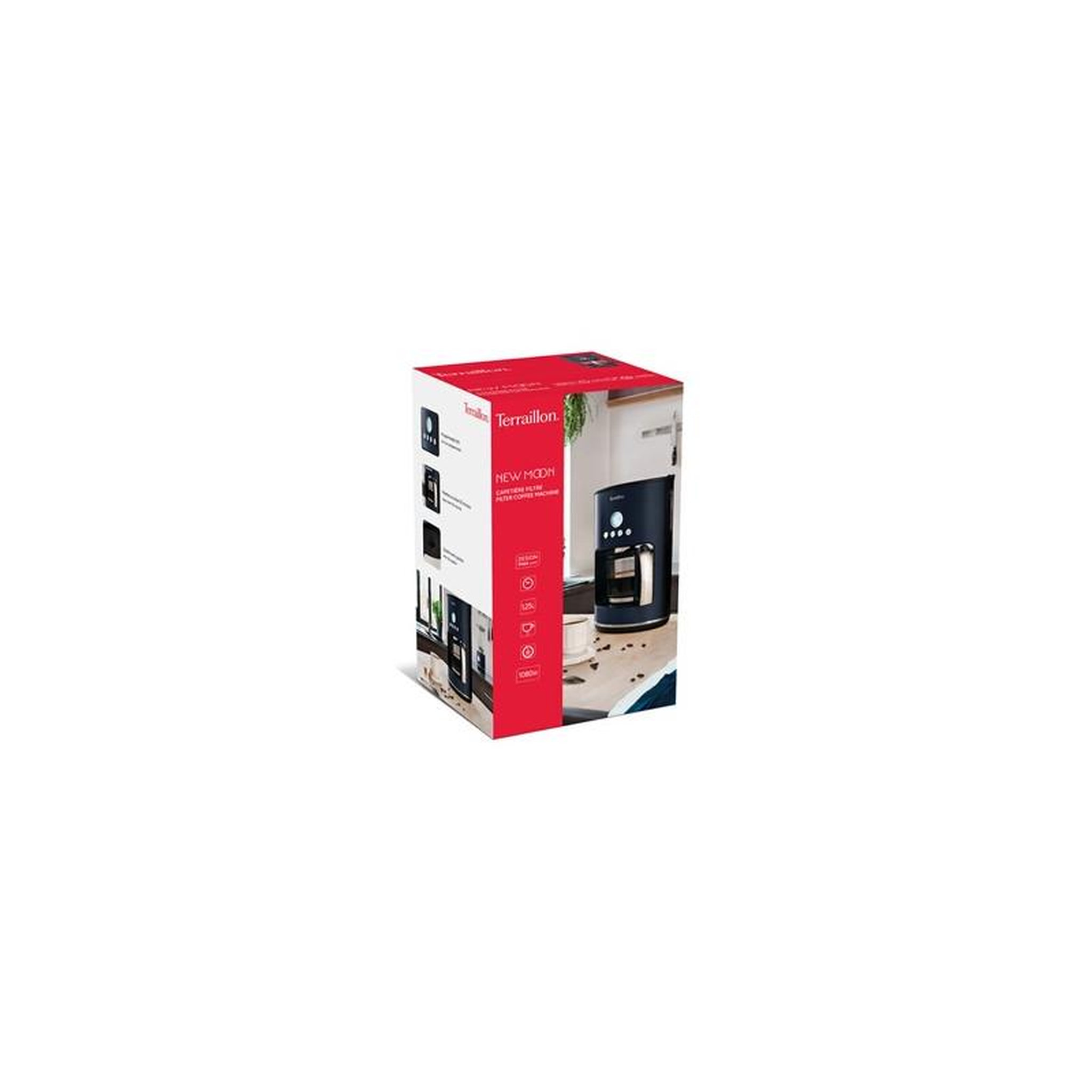 Voir la diapositive 6 : Terraillon Cafetière filtre programmable 10-12 tasses 1080w - 15439