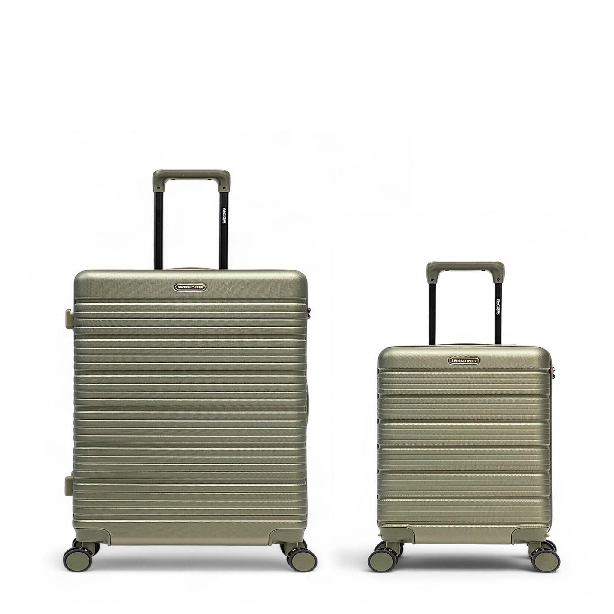 SWISS KOPPER Lot de 2 Valises Rigides Grand Format et Cabine LUGANO