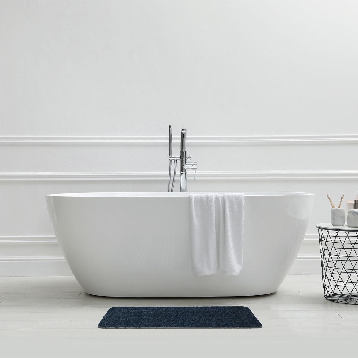 GUY LEVASSEUR Tapis de bain uni en polyester 50x80cm