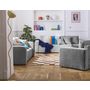 Voir la diapositive 2 : BEST MOBILIER Miro - canapé droit 2 places - en velours texturé