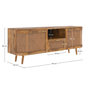 Voir la diapositive 4 : Rendez vous déco Meuble TV en bois de manguier et cannage 145 cm-Wava