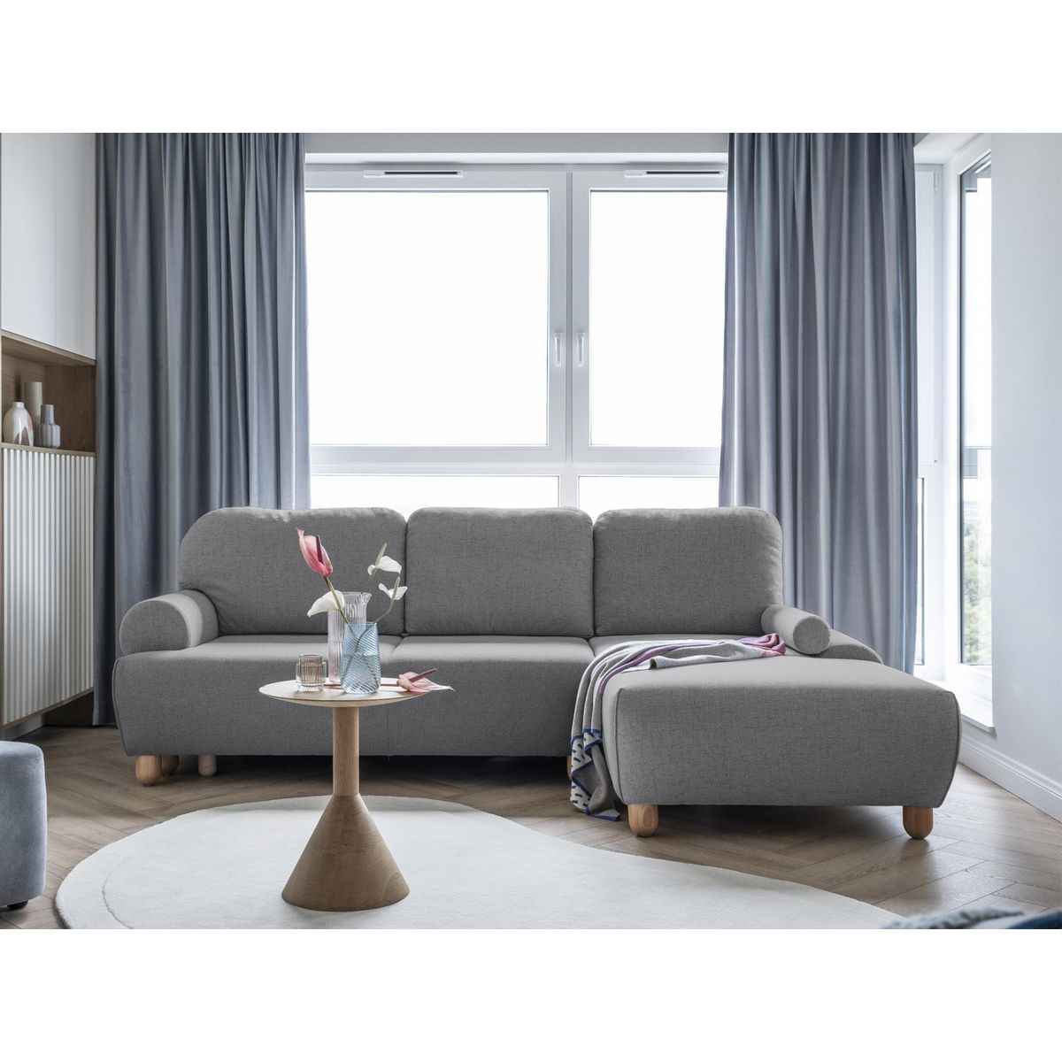 LISA DESIGN Onyx - canapé droit 2 places - en tissu mailles 3d